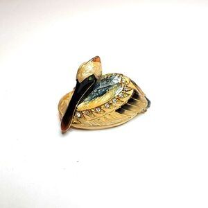 Pelican Jeweled and Enameled Minature Trinket Box